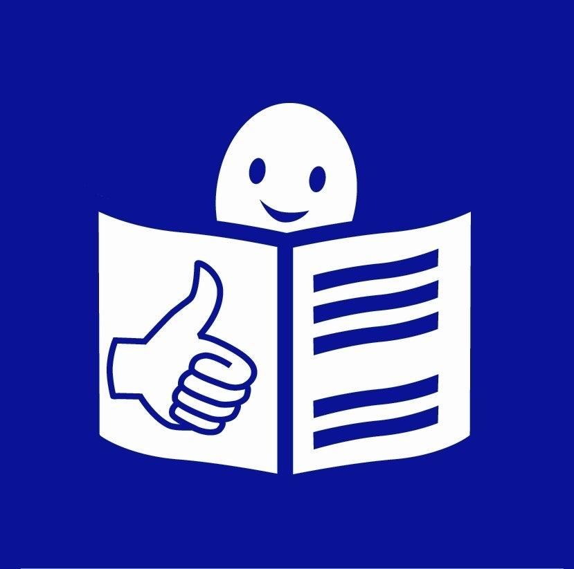 Illustration: Inclusion Europe Europäisches Logo für einfachesLesen